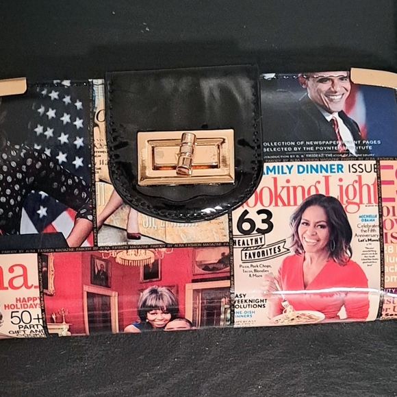 Collectors Item: Glossy Magazine Cover Michelle Obama Purse. - Picture 9 of 13